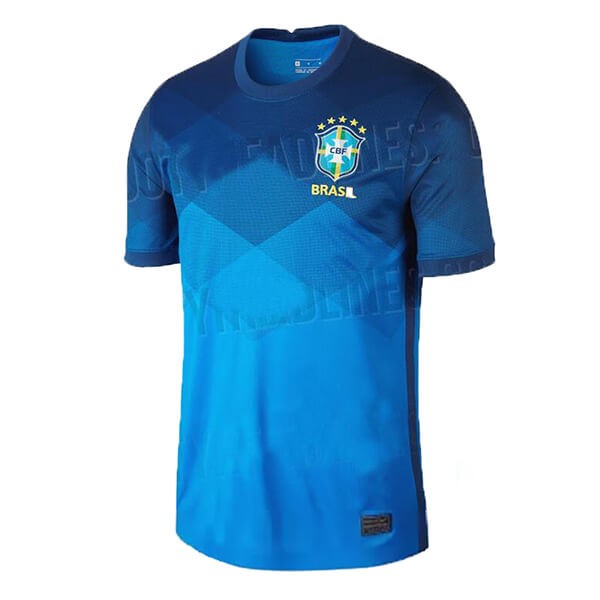 Tailandia Camiseta Brasil 2ª Kit 2020 Azul